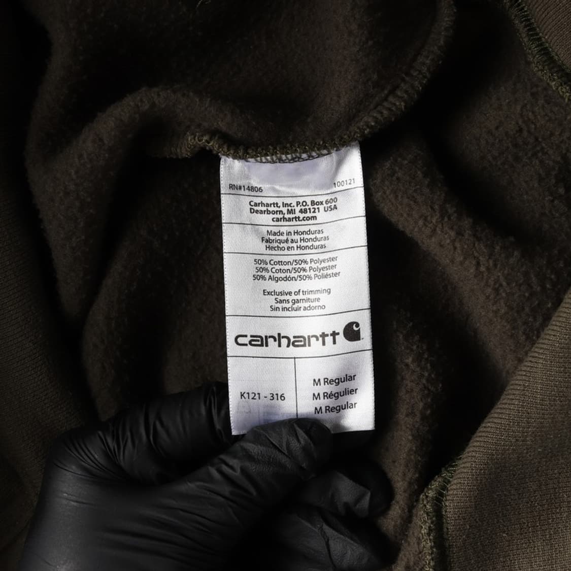 칼하트 기모 후드티 M 상품이미지6