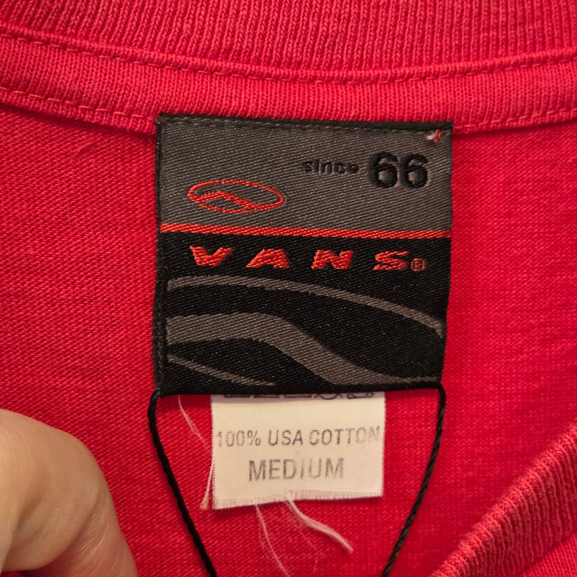 90S 반스 레드 반팔 상품이미지8