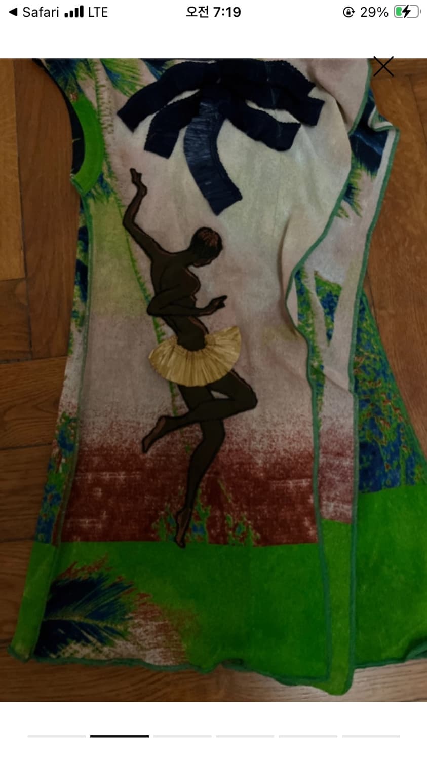 장폴고티에 원숄더 슬리브리스 비대칭 탑 xs 상품이미지4