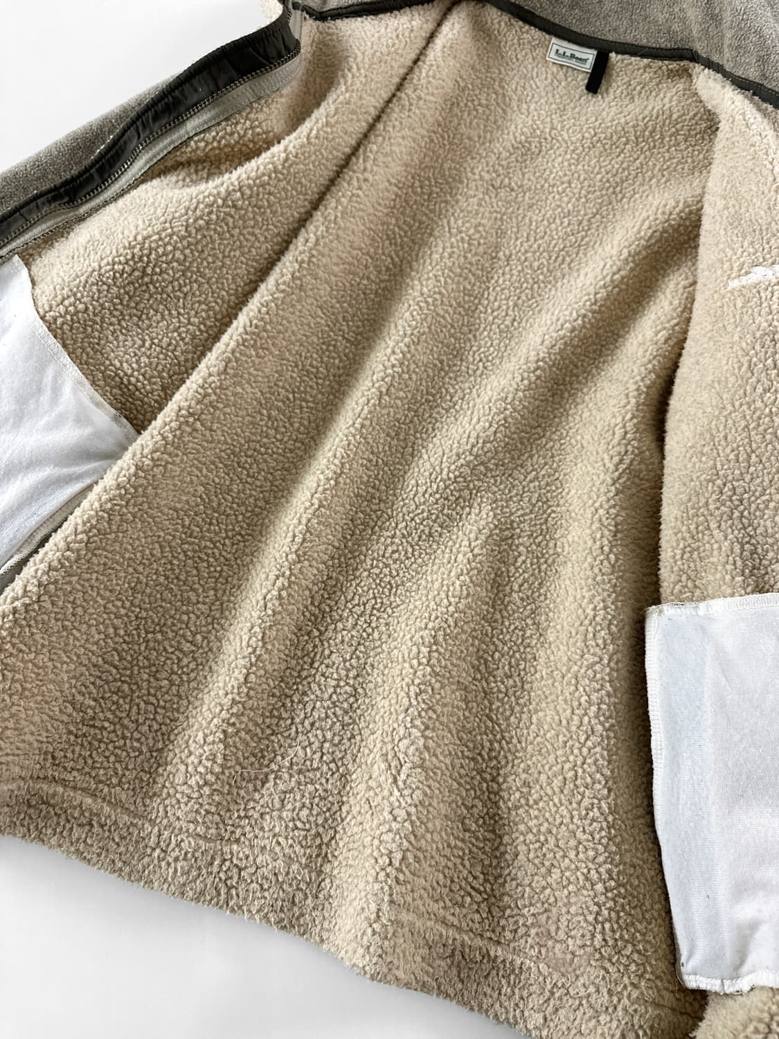 90s 빈티지 엘엘빈 쉐르파 라인 플리스 자켓 상품이미지6