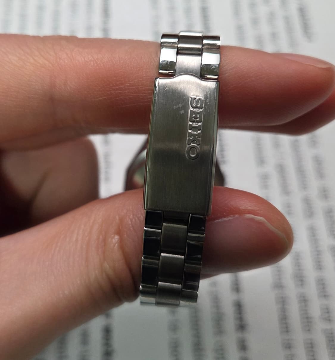 레어] 빈티지 세이코 옥토 터틀형 투톤청판 오토매틱 여성용 브레이슬릿 v 상품이미지7
