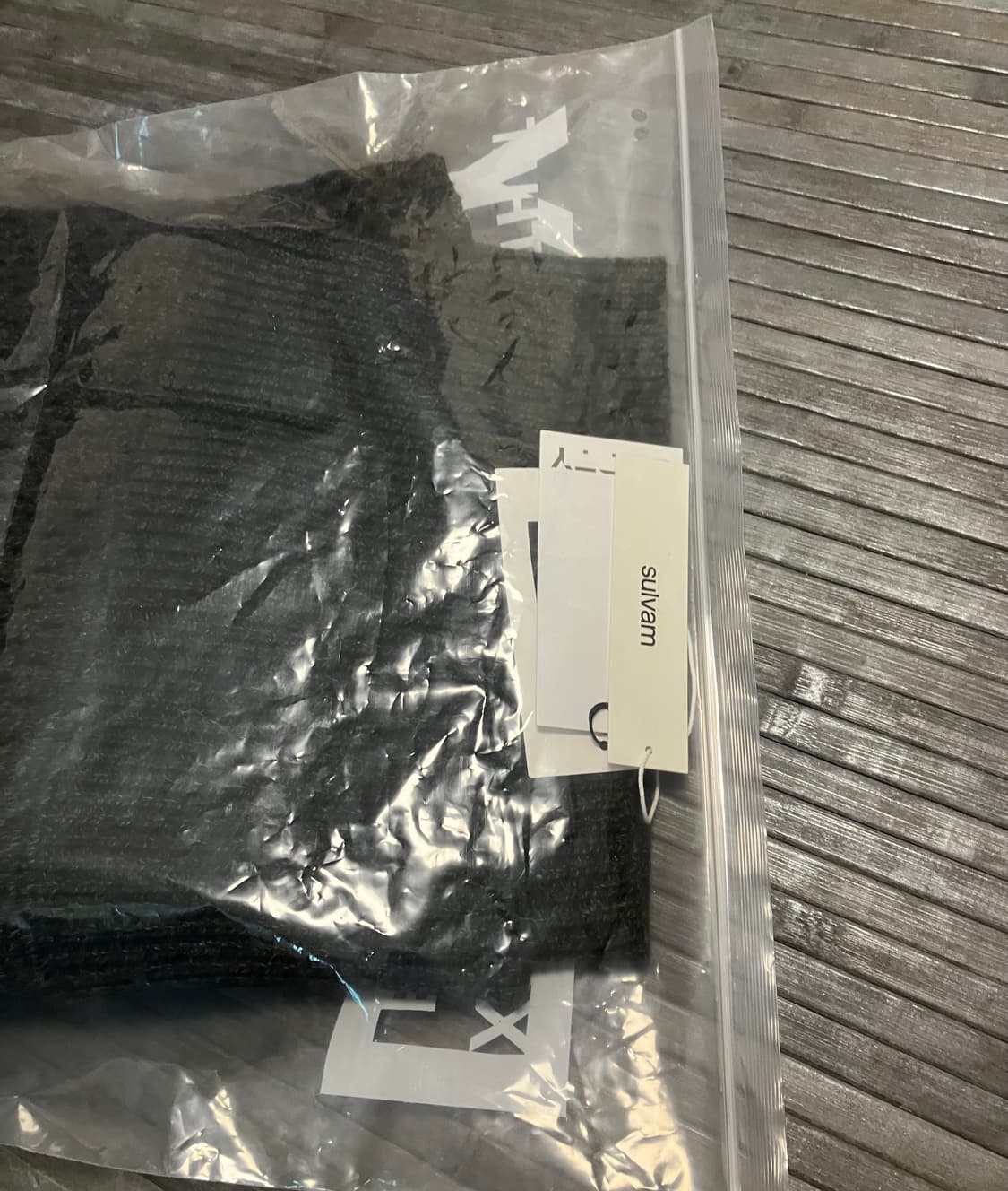 Sulvam Boat Neck Loose Mesh Kint 상품이미지4