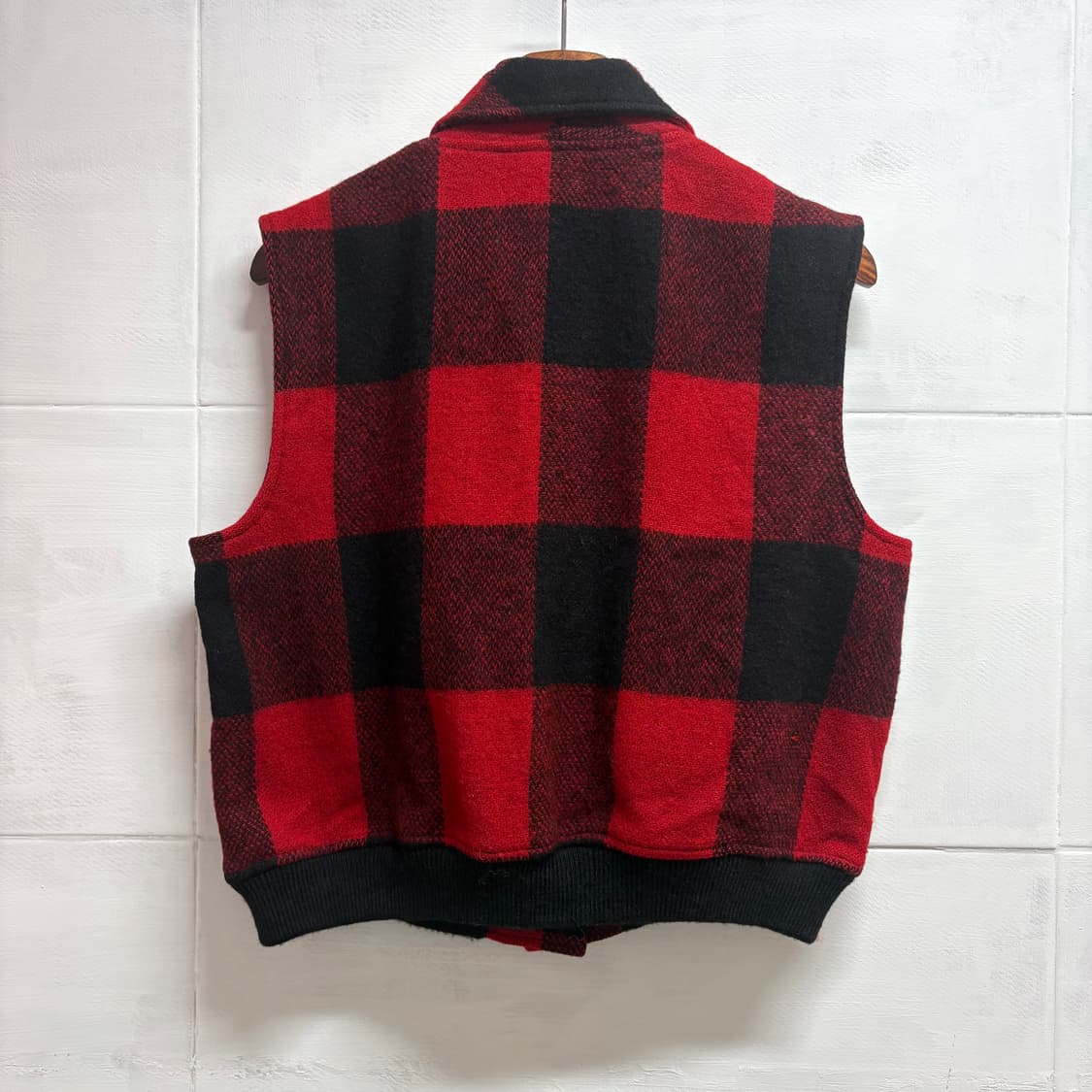 Woolrich 울리치 체크 울 베스트 상품이미지3