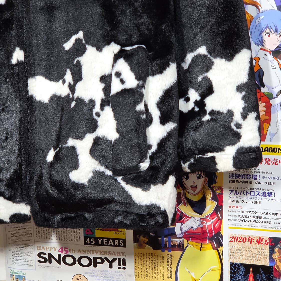 빈티지 리버시블 얼룩무늬 퍼 자켓 상품이미지4