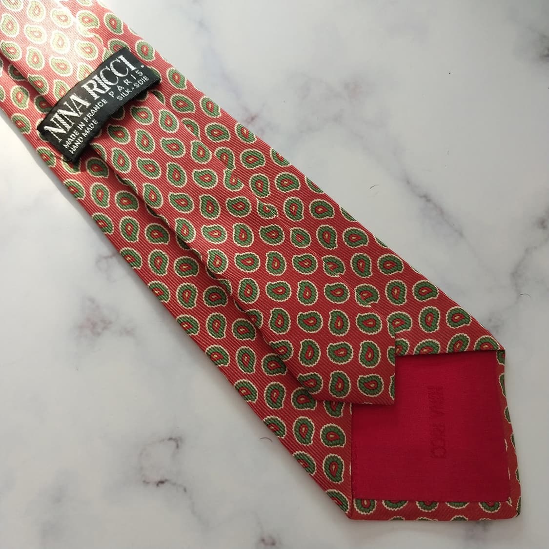 니나리치 실크 레드 페이즐리 넥타이 9cm A+등급 K1315
 상품이미지9