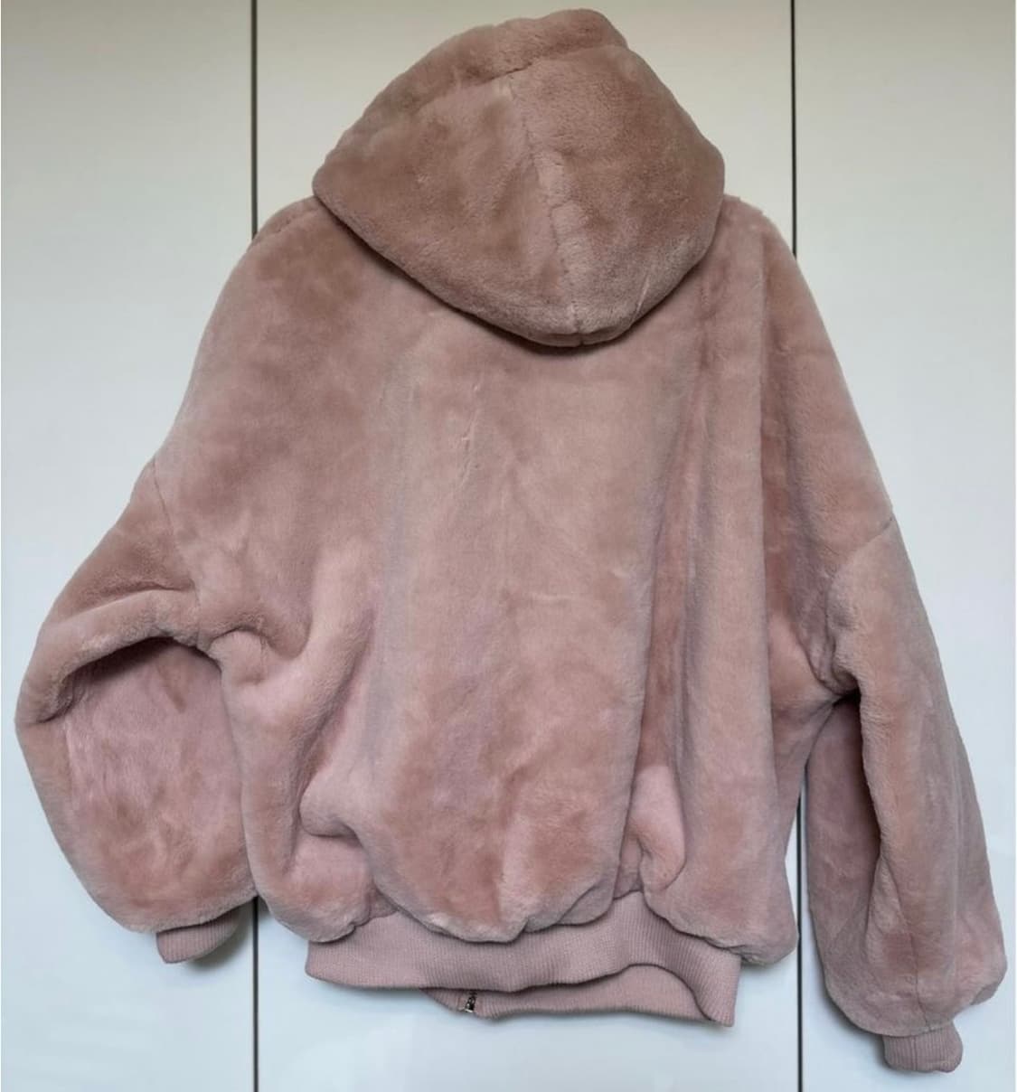 핑크 퍼 후드 집업 상품이미지7
