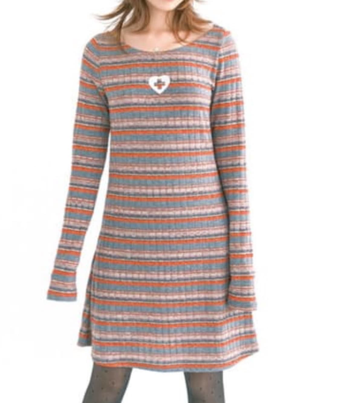 샵페어리 Rainbow sheer knit mini dress 상품이미지1