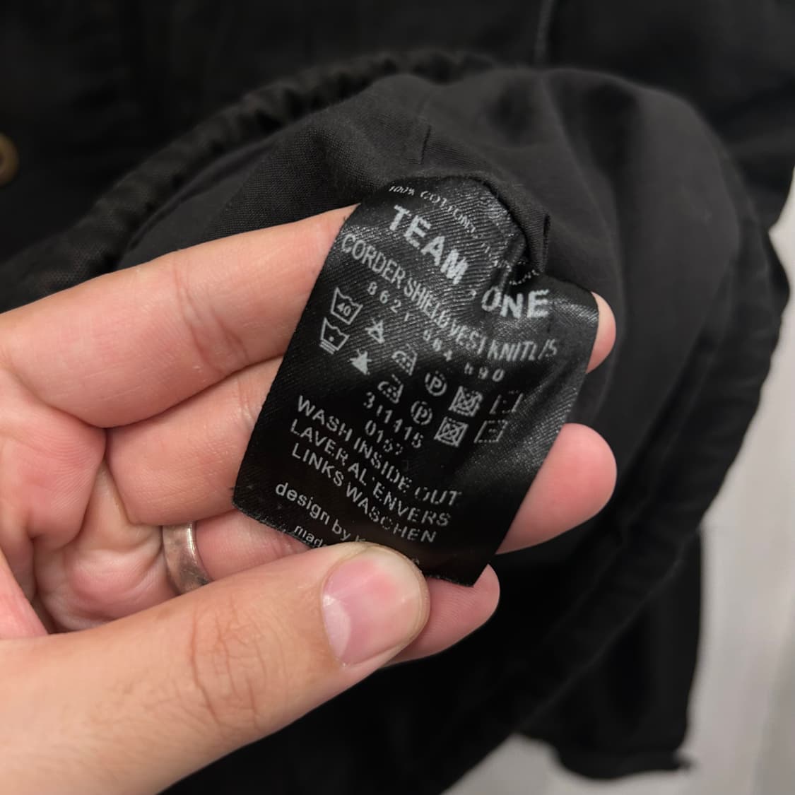 TEAM ONE 후드내장 하이넥 롱 야상 자켓 상품이미지4