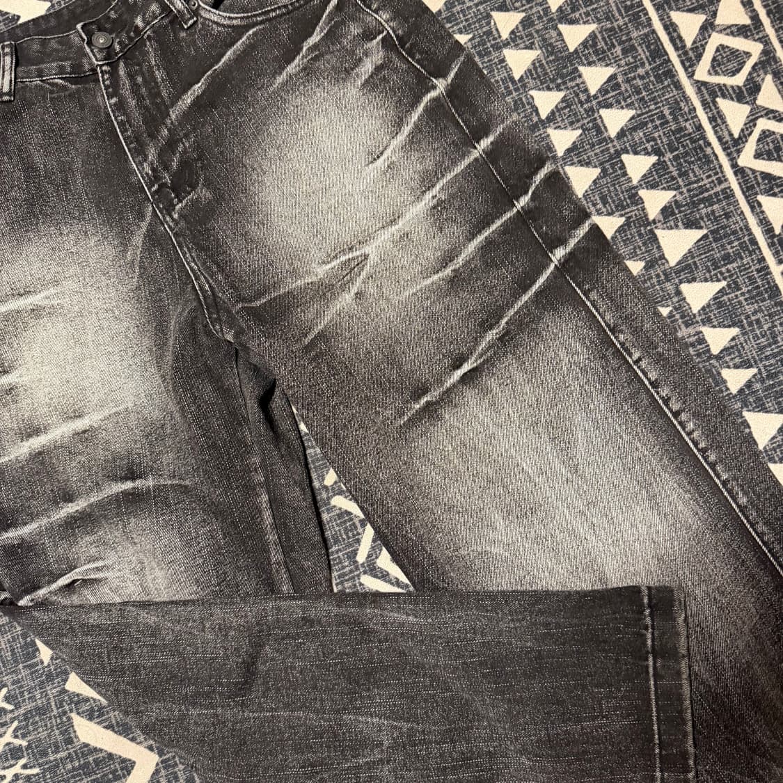 빈티지 워싱 와이드 데님 팬츠 상품이미지3