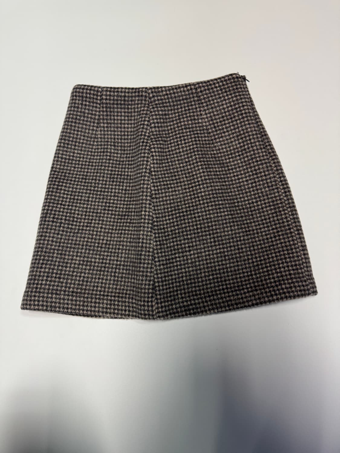 여성 망고매니플리즈 하운드투스 체크 울 스커트 치마 상품이미지2