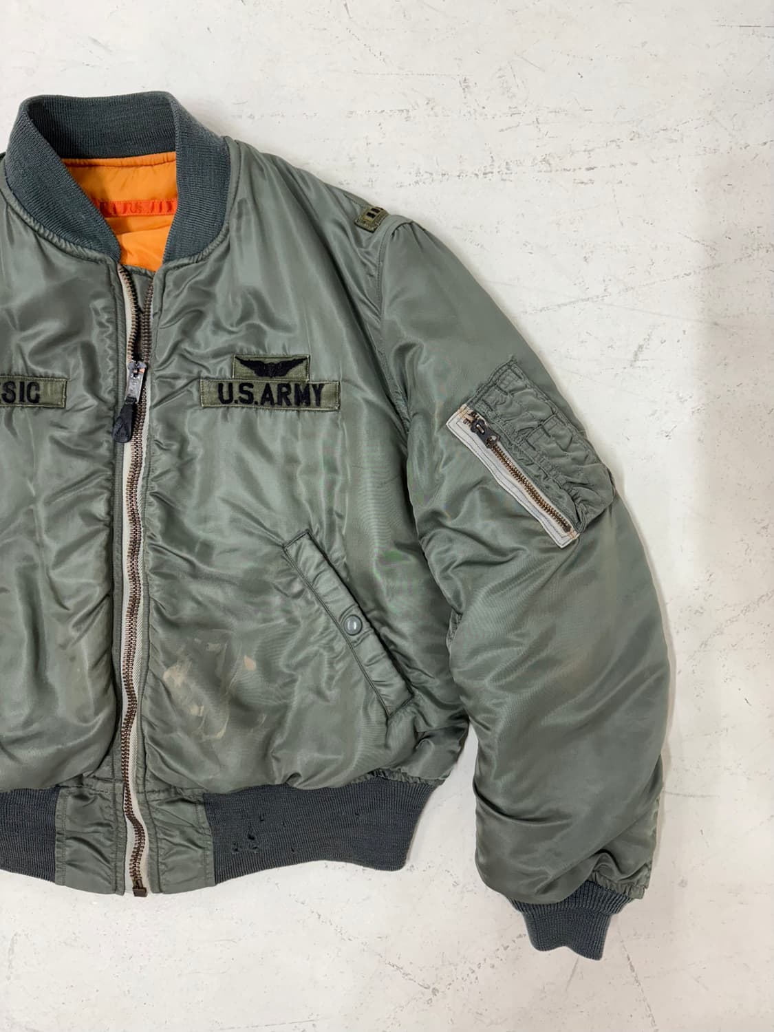 Rare!!! 60;s USAF MA-1 Flight Jacket. 상품이미지2