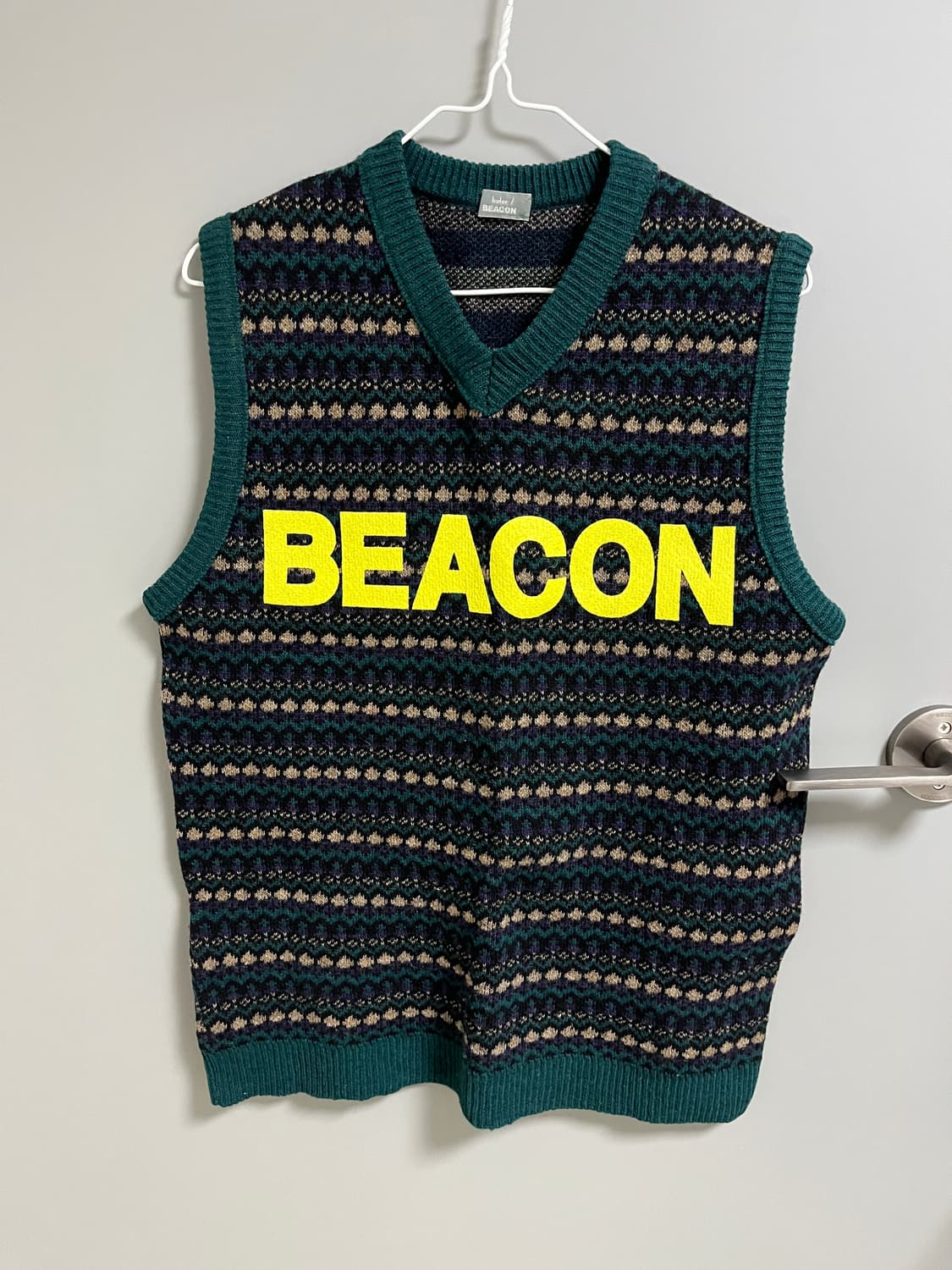 kolor Beacon 패턴 니트 조끼 상품이미지1