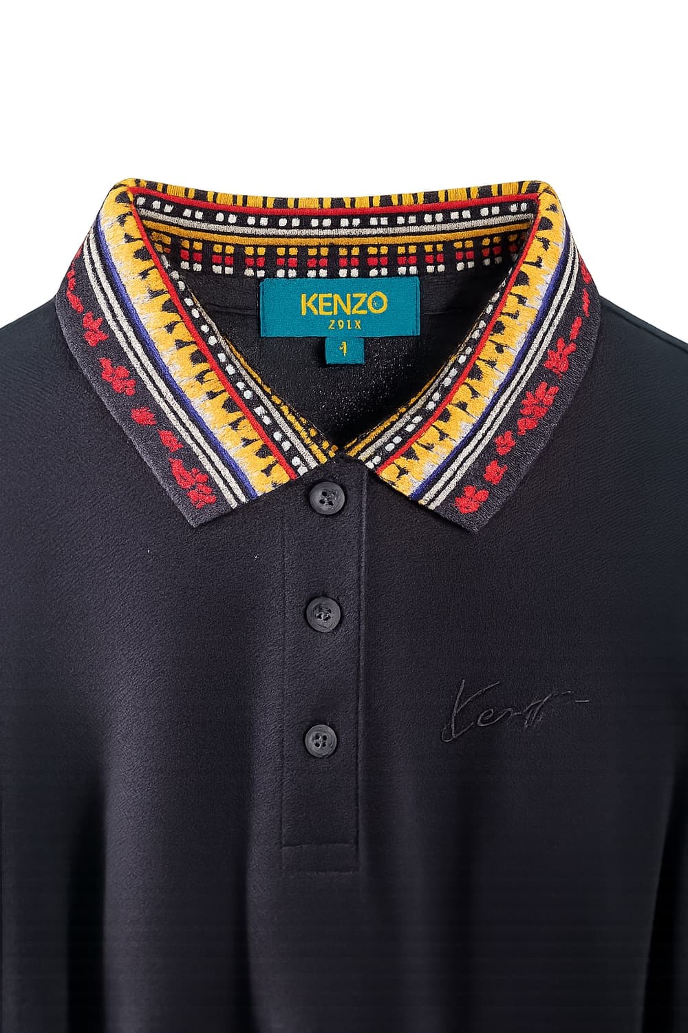 Kenzo_Archive Tribal Long Sleeve Polo 상품이미지3