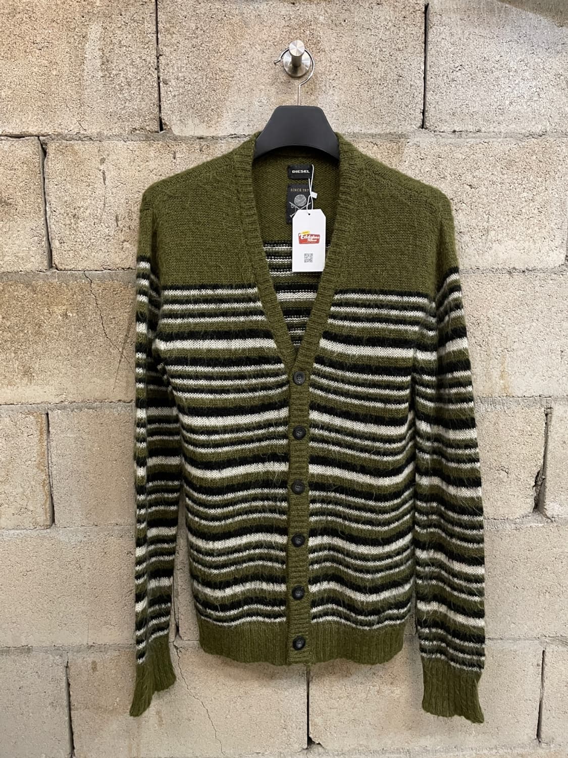 디젤 모헤어 스트라이프 가디건 상품이미지1