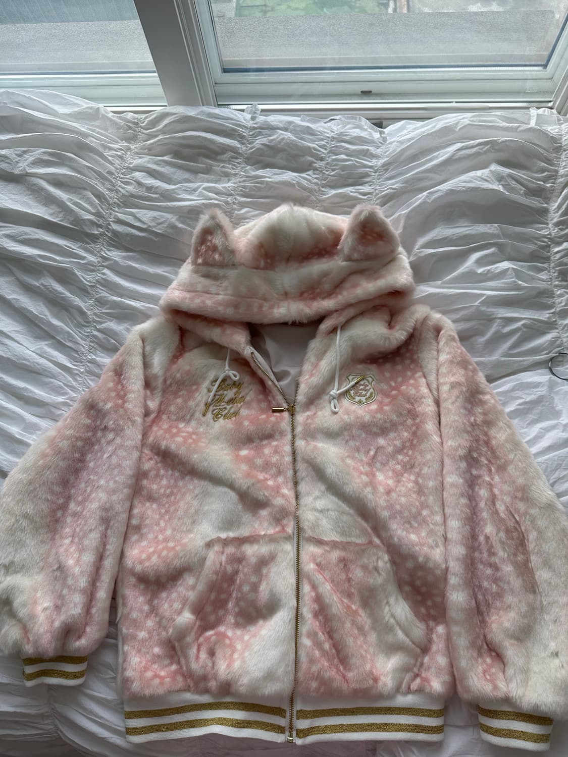 베이비메탈클럽 밤비돌 퍼 자켓 핑크 베메클 상품이미지2