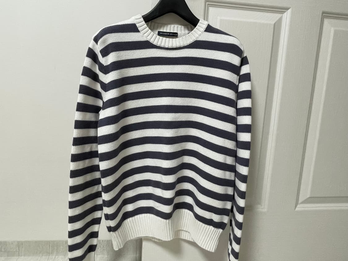 브랜디 멜빌 네이비 스트라이프 니트 상품이미지1