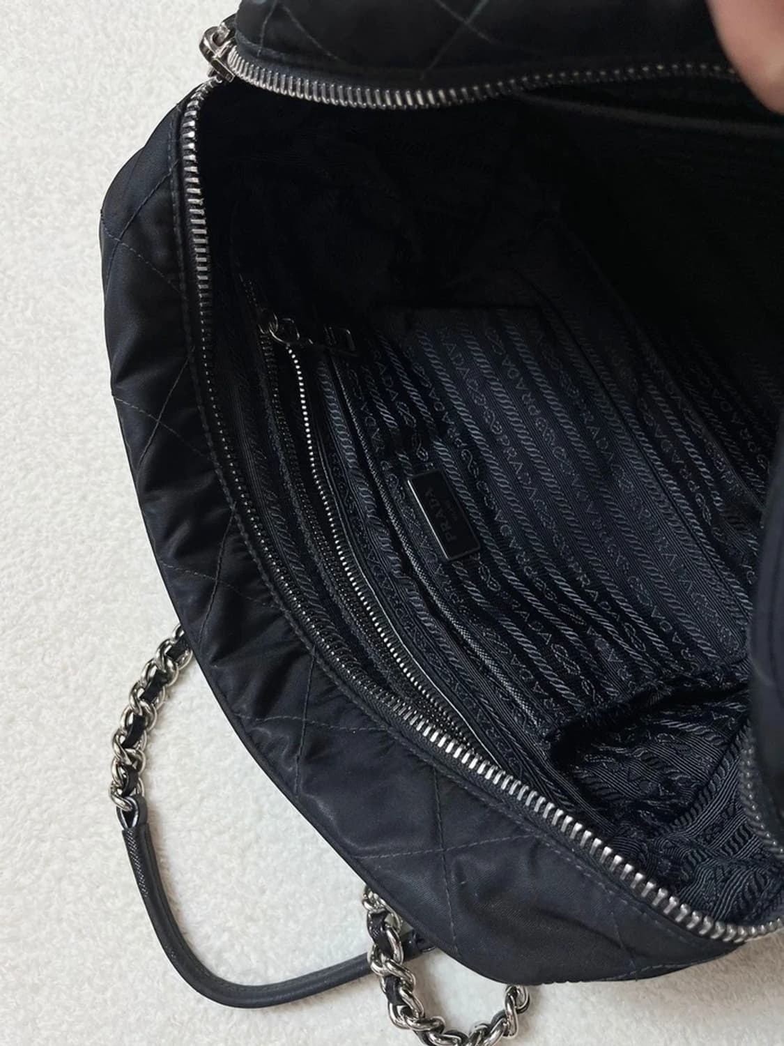 프라다 PRADA 포코노 나일론 퀼팅 체인 숄더백 A1666 상품이미지10