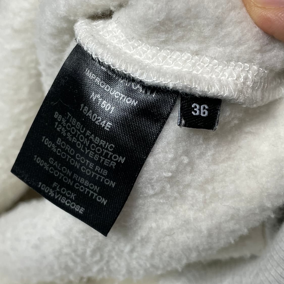 이자벨마랑 에뚜왈 멜란지 화이트 로고 기모 후드티 36 상품이미지5