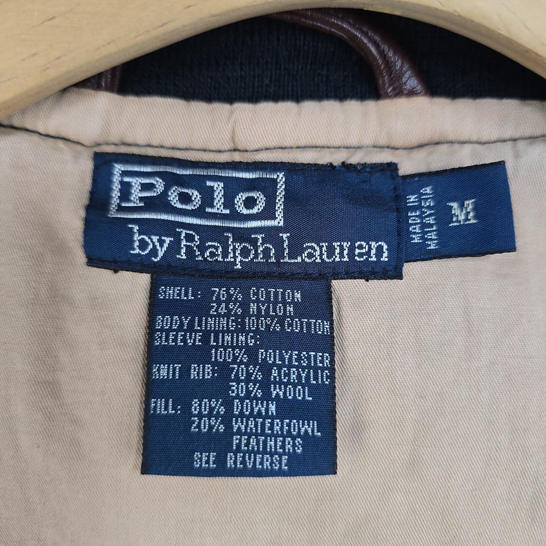 폴로랄프로렌 다운 블루종 M 상품이미지6
