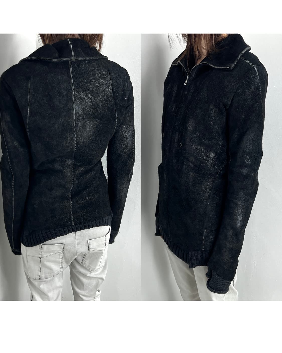 ISAAC SELLAM WAX COATED CALF SKIN JACKET 상품이미지2