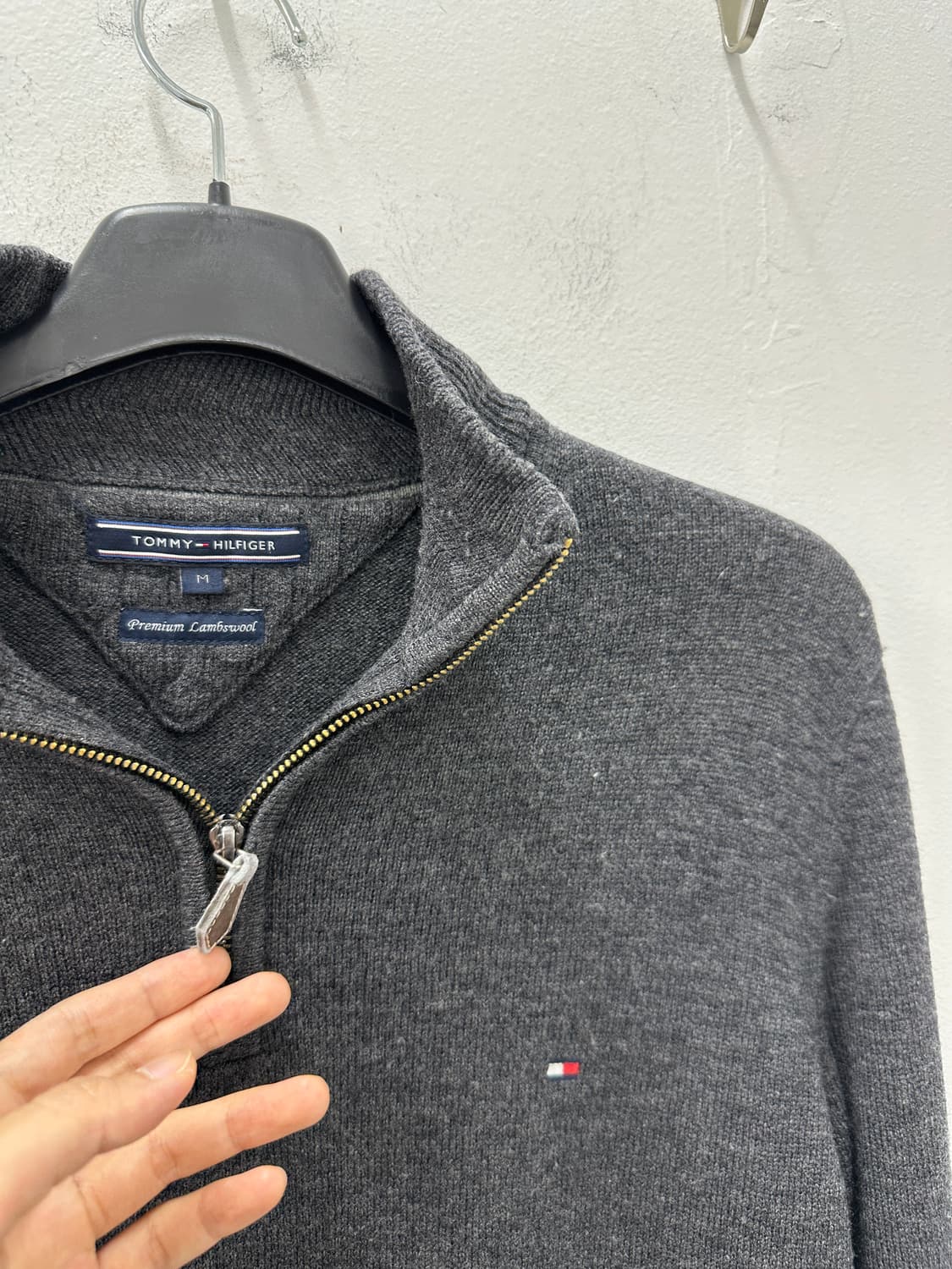 TOMMY HILFIGER lambswool knit zip up 상품이미지5