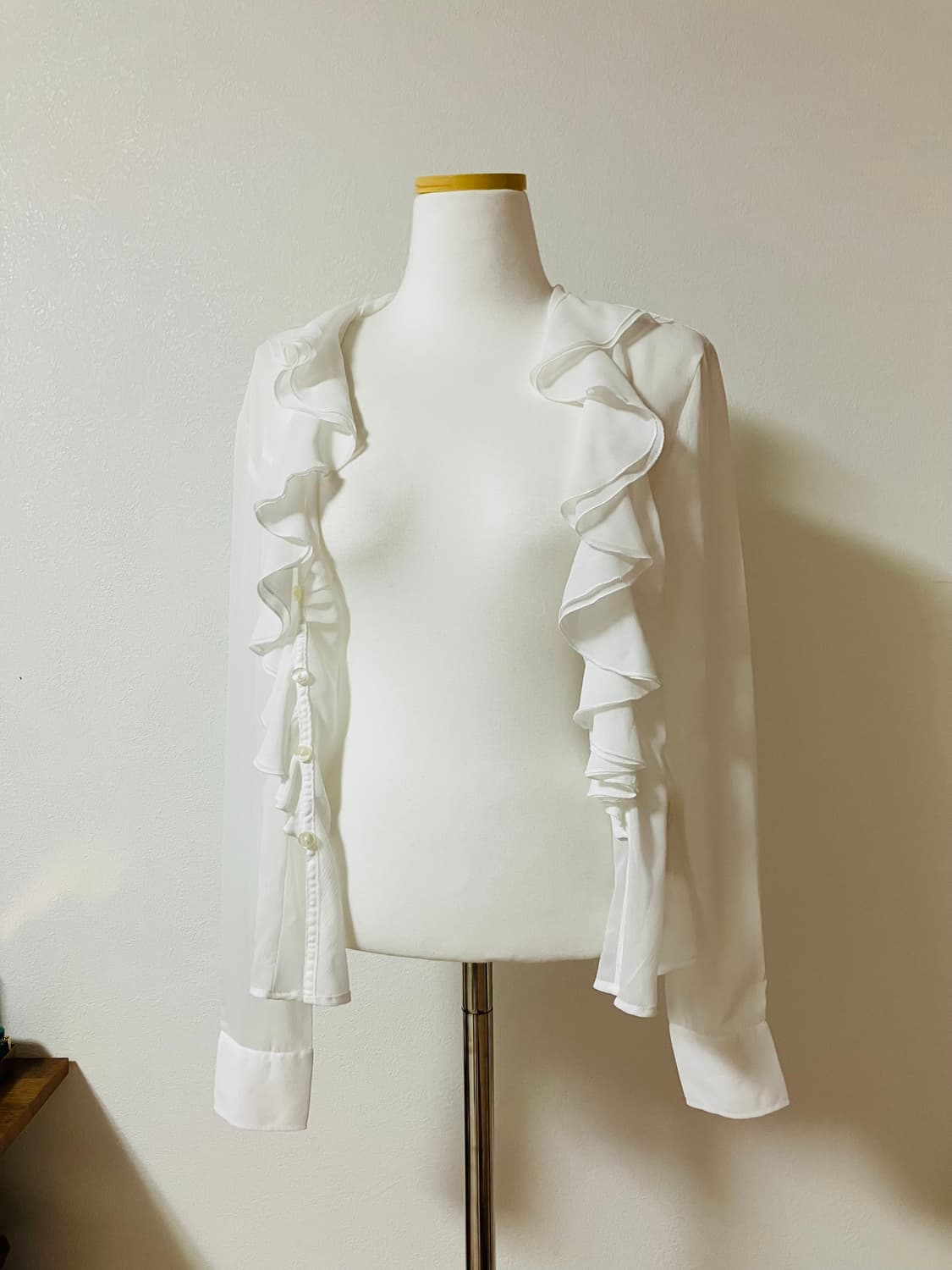 naracamicie 쉬폰 블라우스 프릴블라우스 일본빈티지 상품이미지2