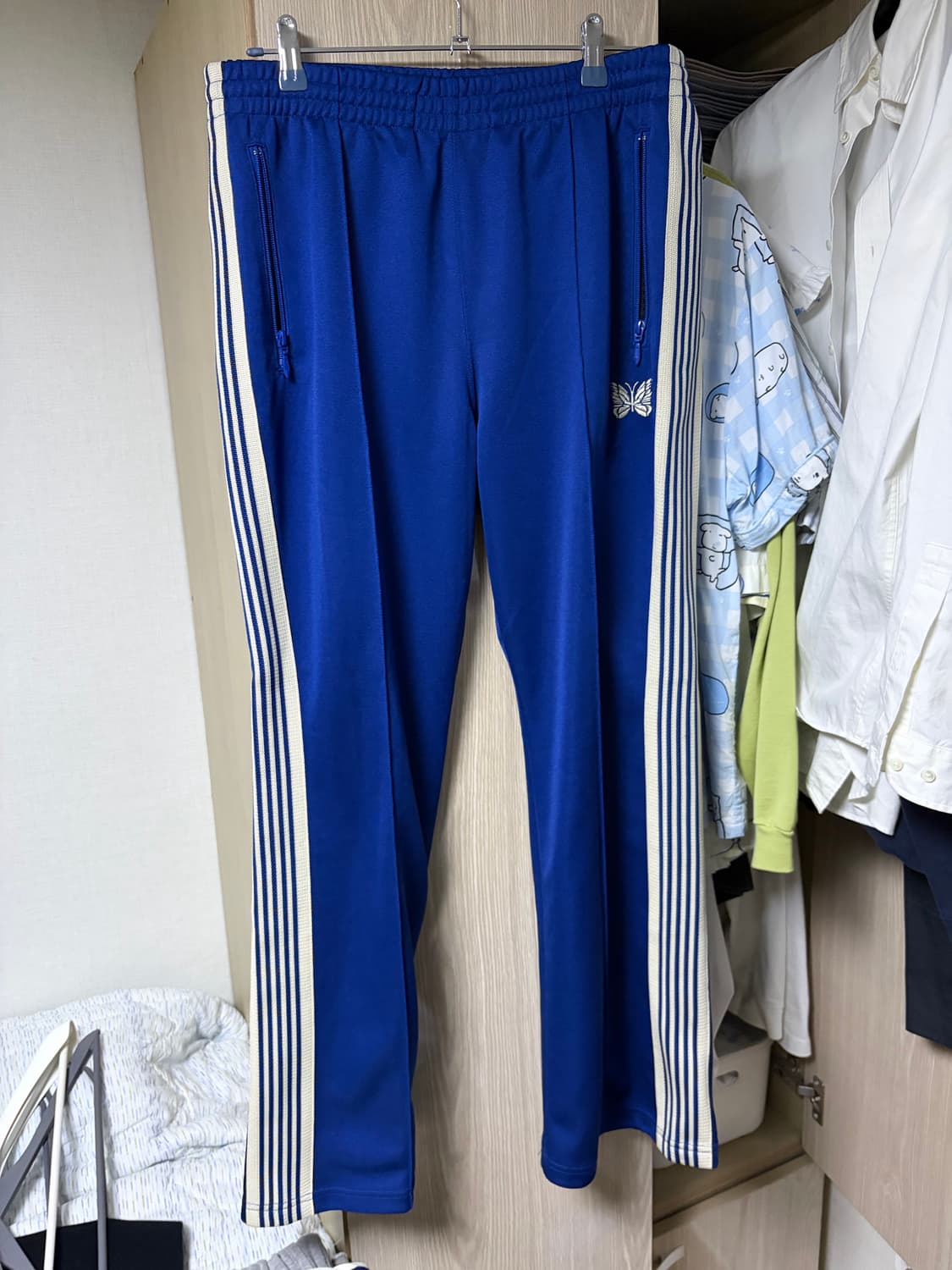 니들즈 트랙 팬츠 로얄 블루 부츠컷 M 상품이미지1