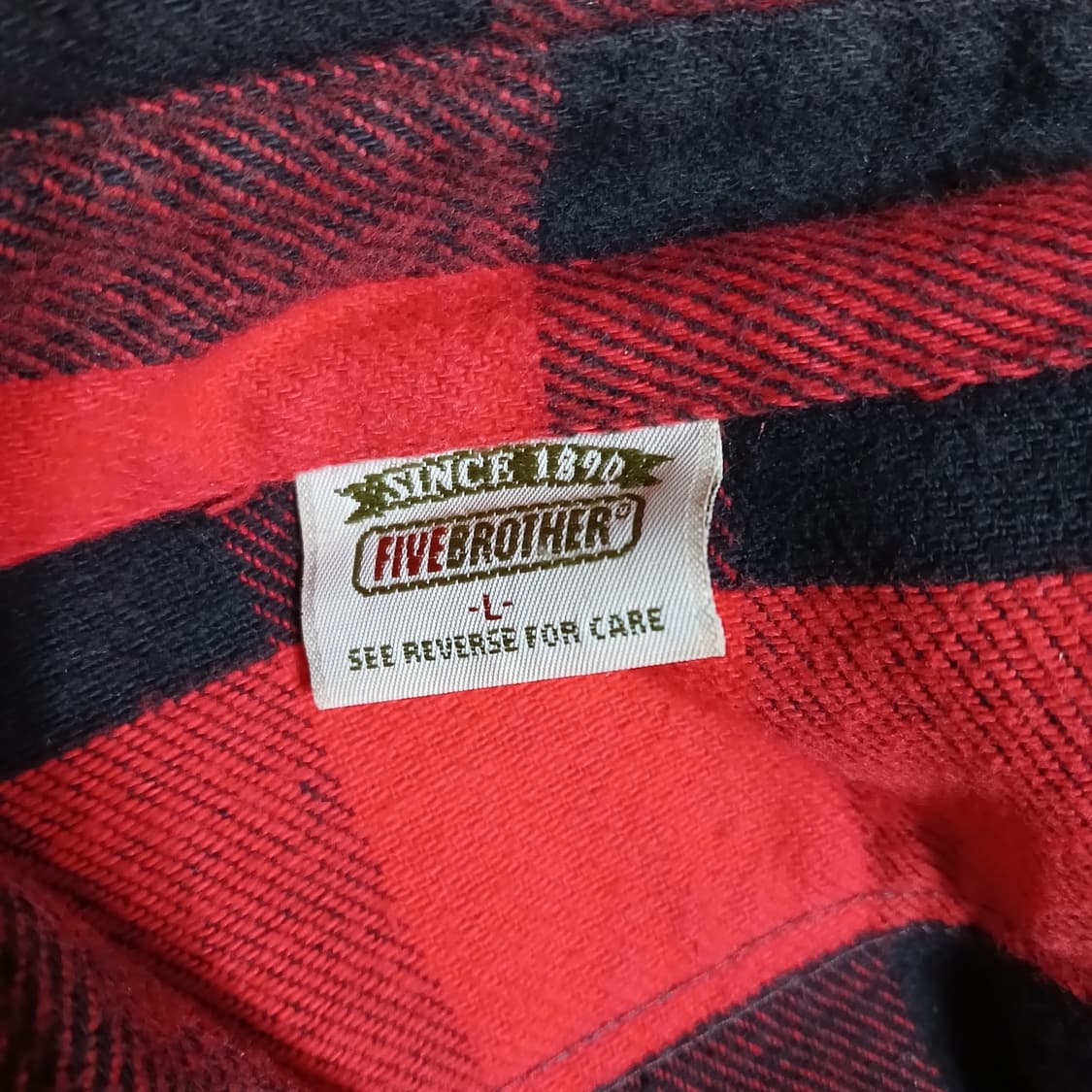 파이브 브라더스 체크셔츠 Made in USA 상품이미지3