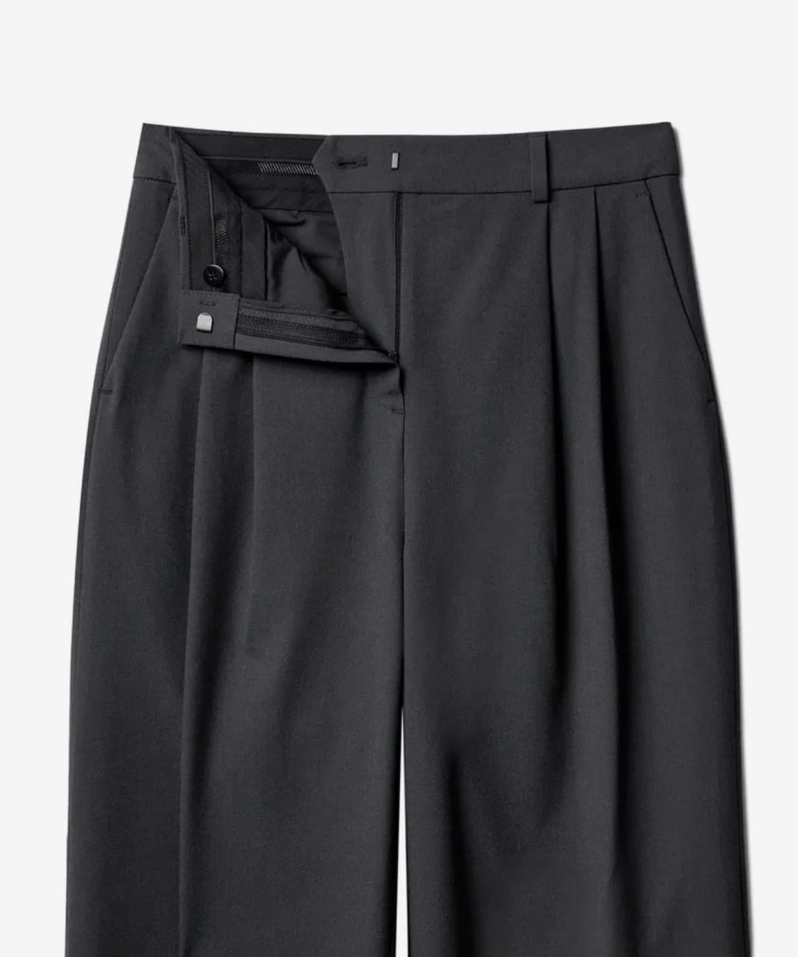 무신사 스탠다드 우먼즈 리얼 와이드 벨티드 슬랙스 27(새상품 상품이미지3