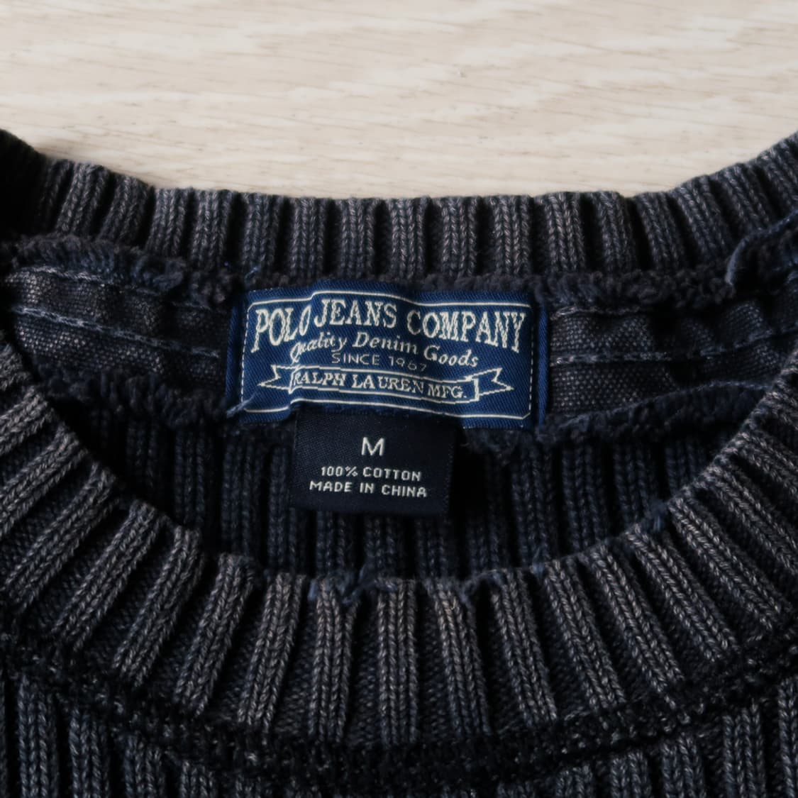 빈티지 폴로 썬 페이딩 패치 니트 상품이미지3