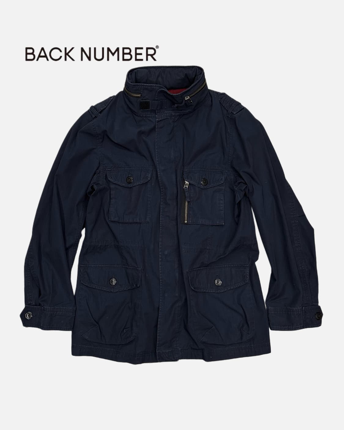 BACK NUMBER navy milietary parka 상품이미지1