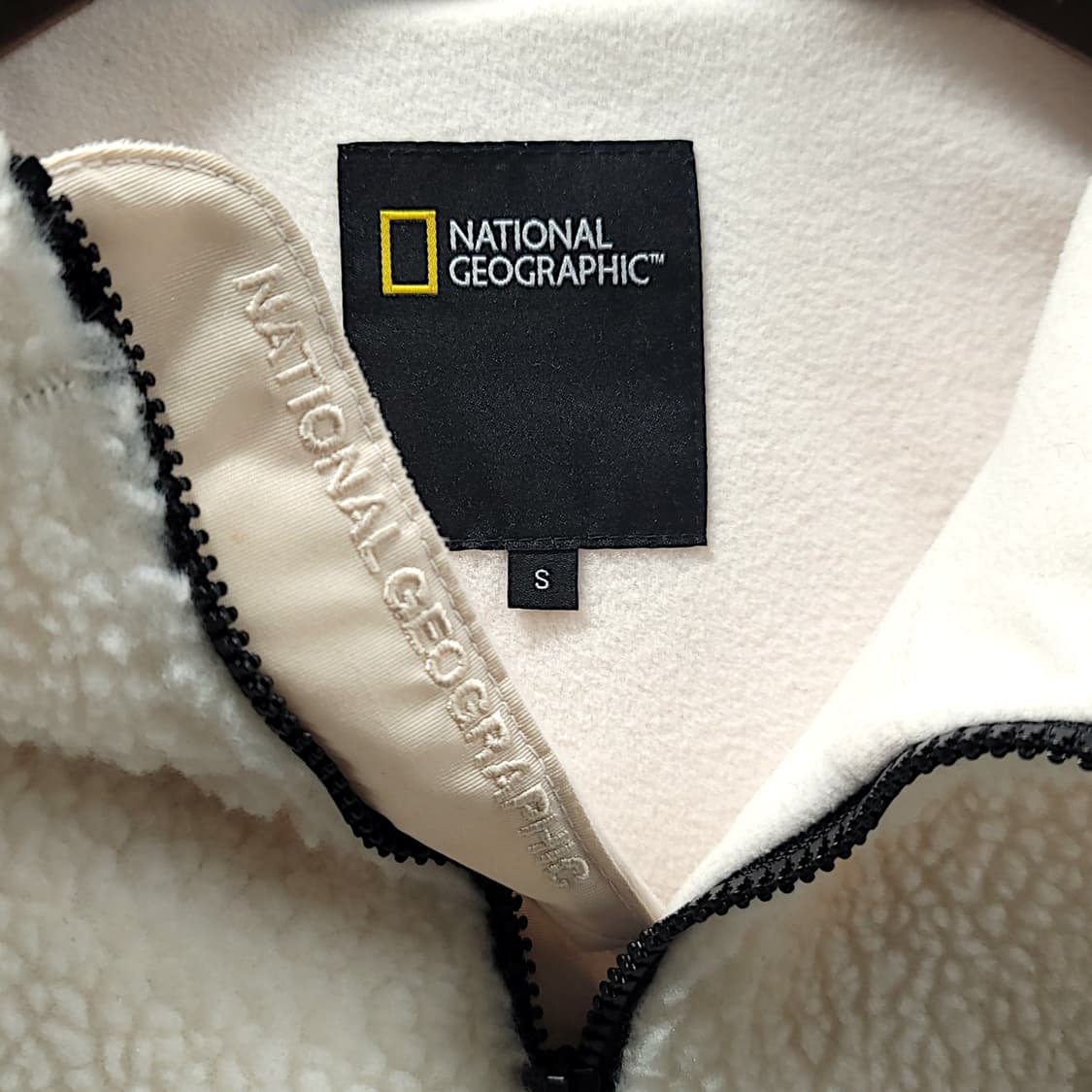 [S] 내셔널지오그래픽 아이보리 코스토니 후드 플리스 집업 상품이미지9