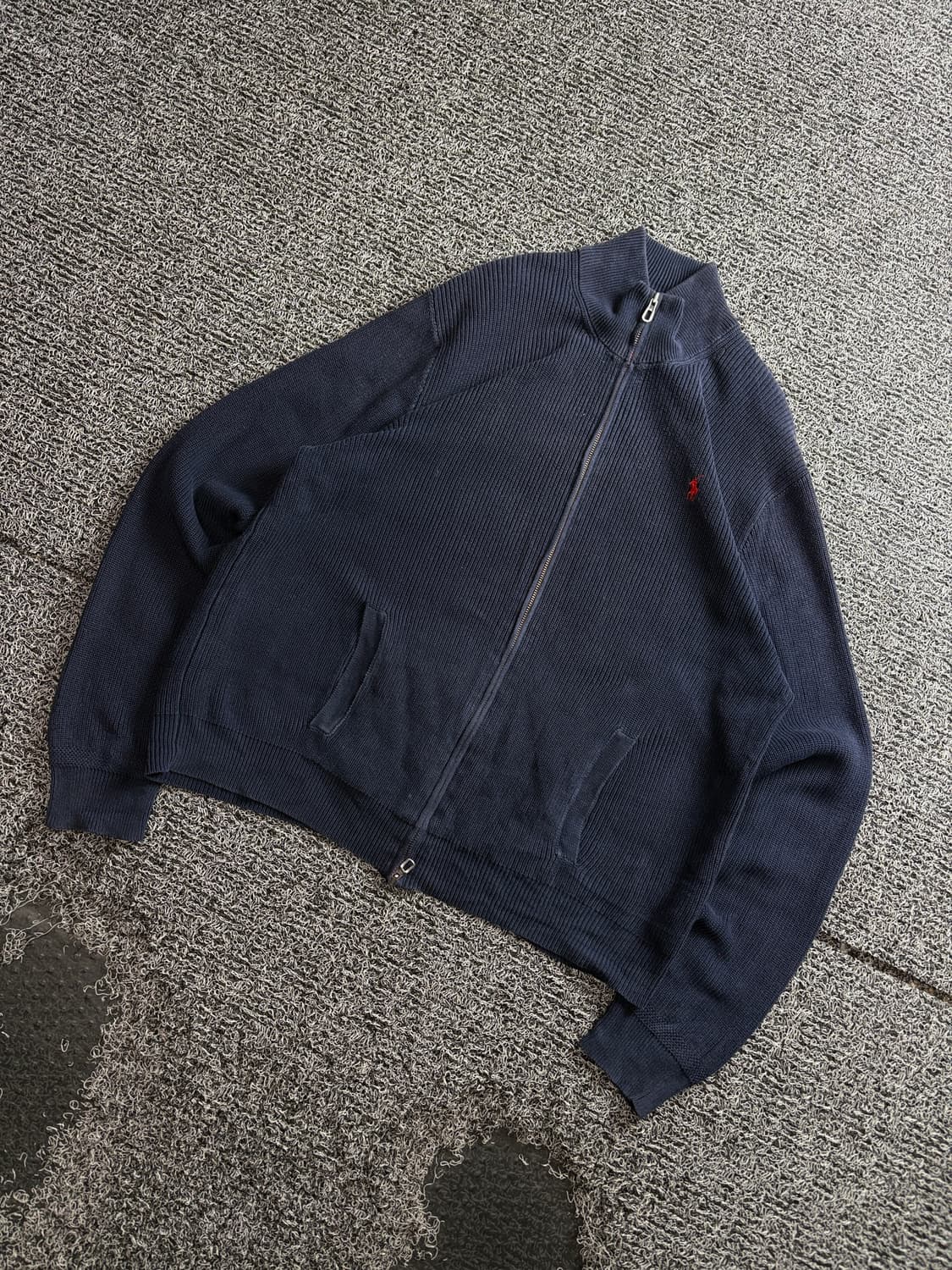 폴로 랄프로렌 포니로고 니트 코튼 풀 집업 스웨터 4091 상품이미지1