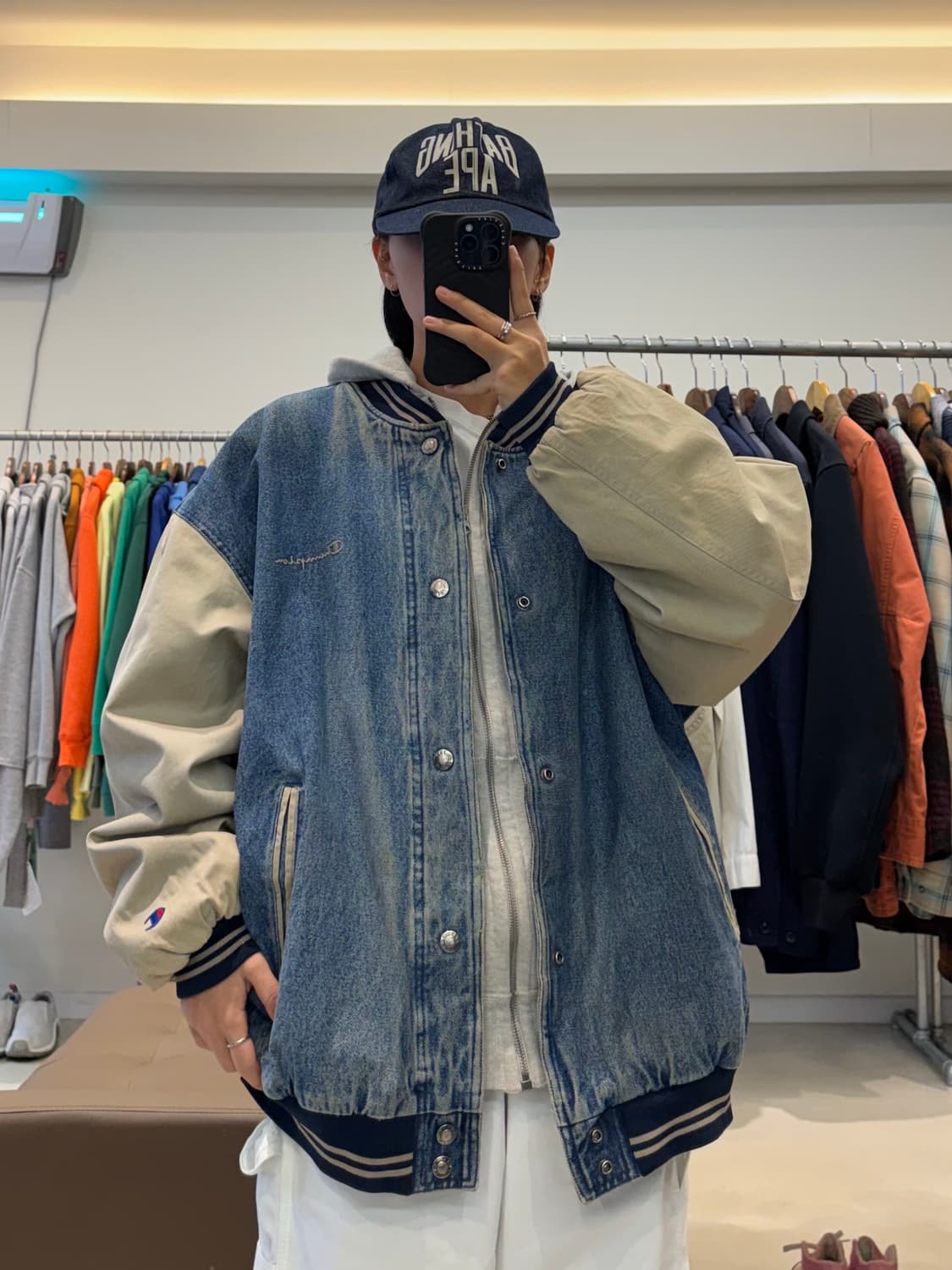 챔피온 데님 바시티자켓 상품이미지7