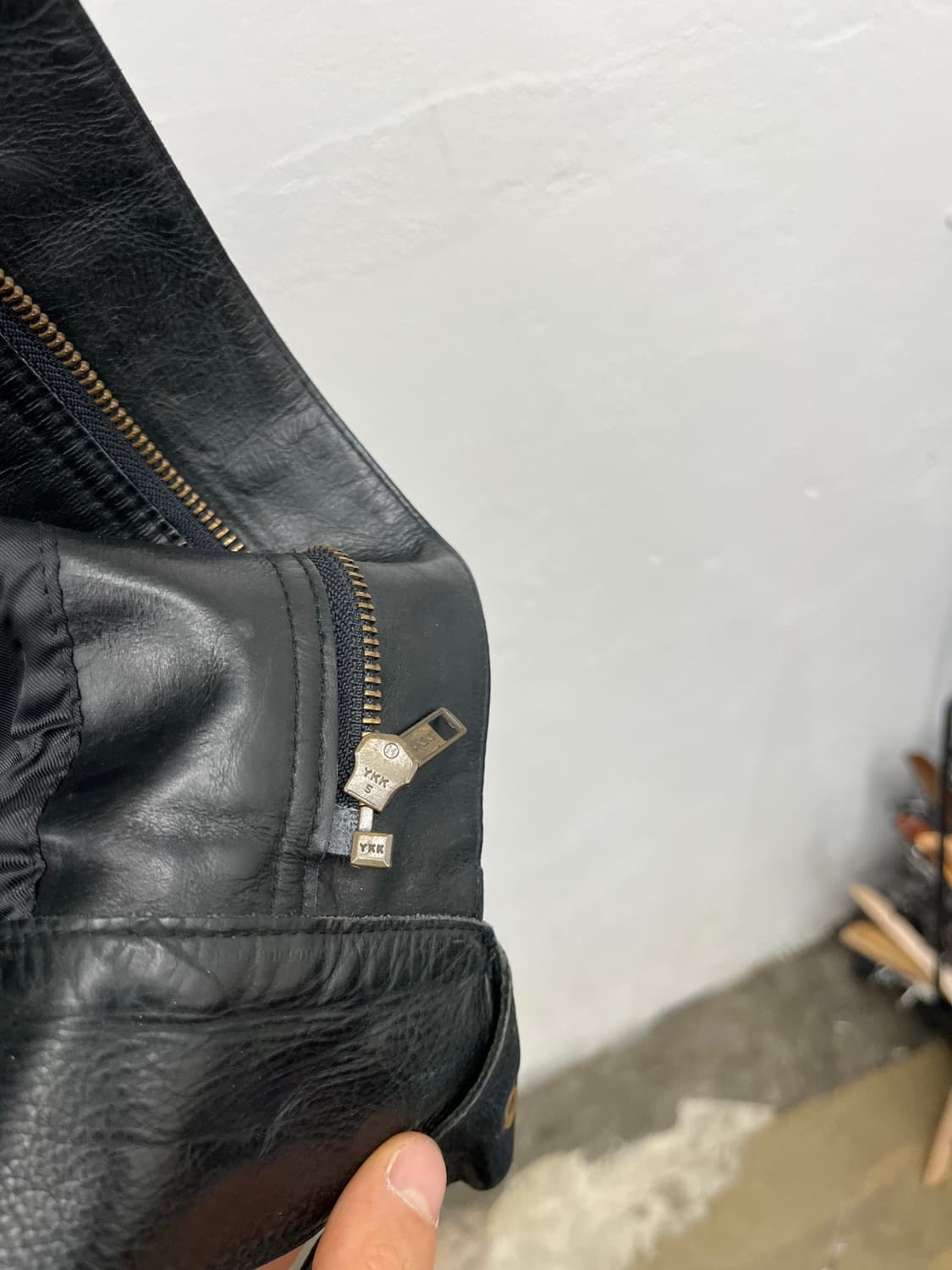 L) DKNY COW LEATHER BIKER JACKET 상품이미지7