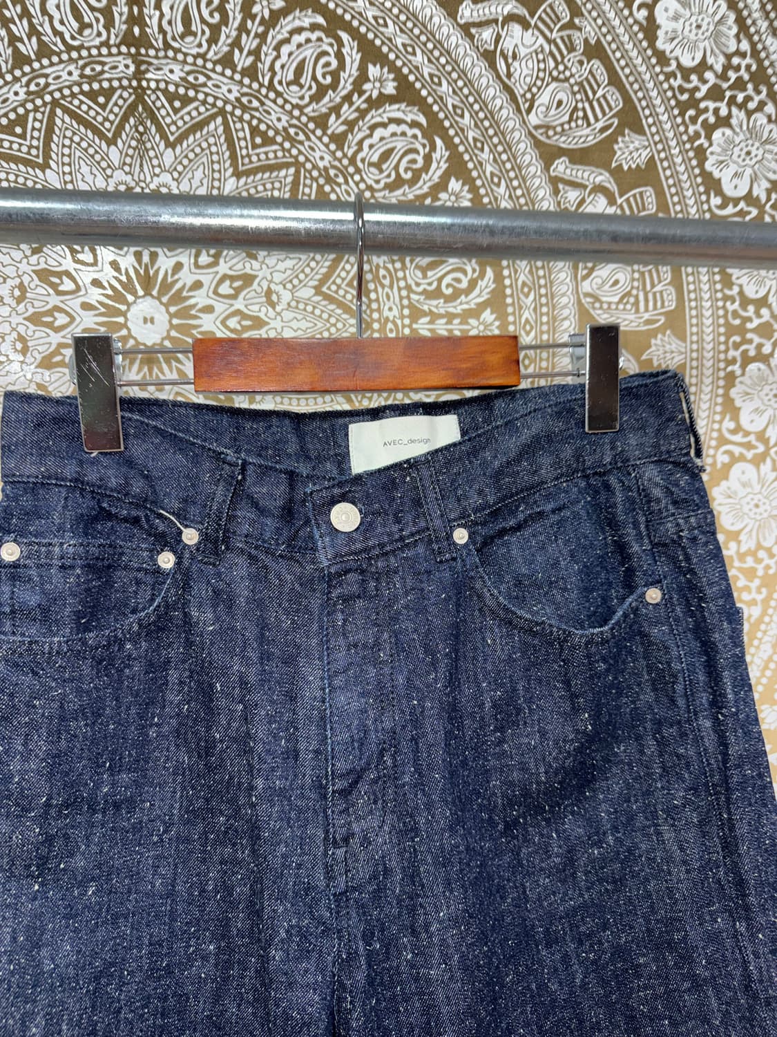 AVEC design 디테일 생지 데님팬츠  상품이미지4