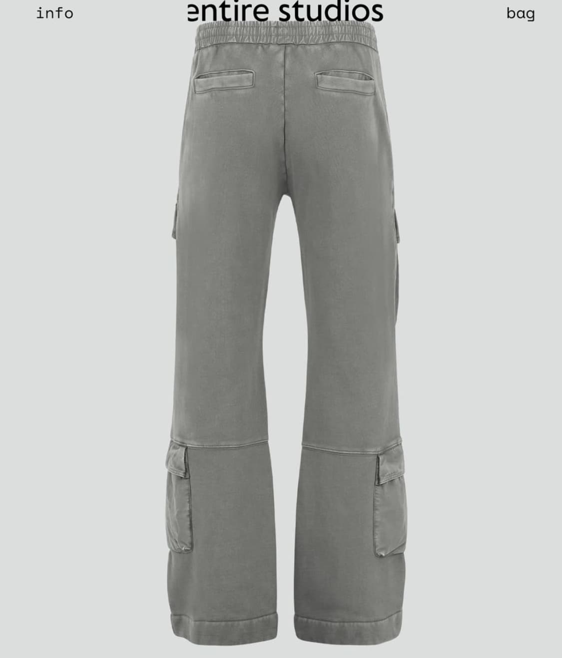 Entrie studios 엔타이어 스튜디오 유틸리티 카고 스웻팬츠 상품이미지2