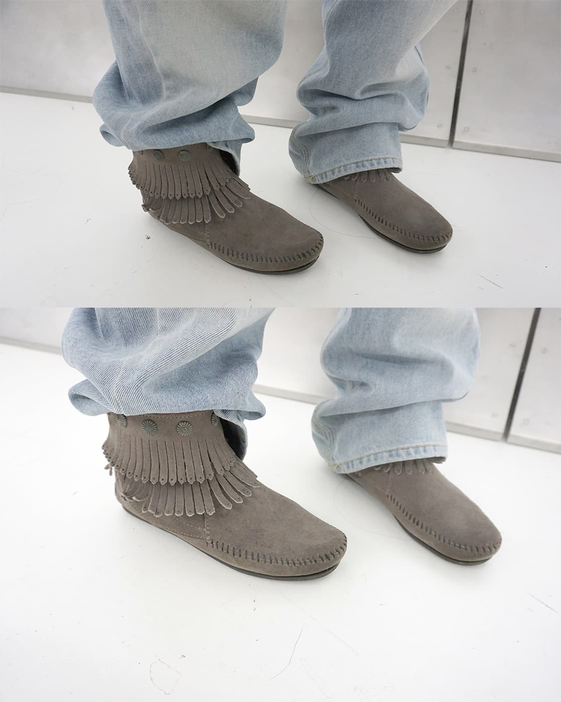 Minnetonka 프린지 부츠 스웨이드 상품이미지10