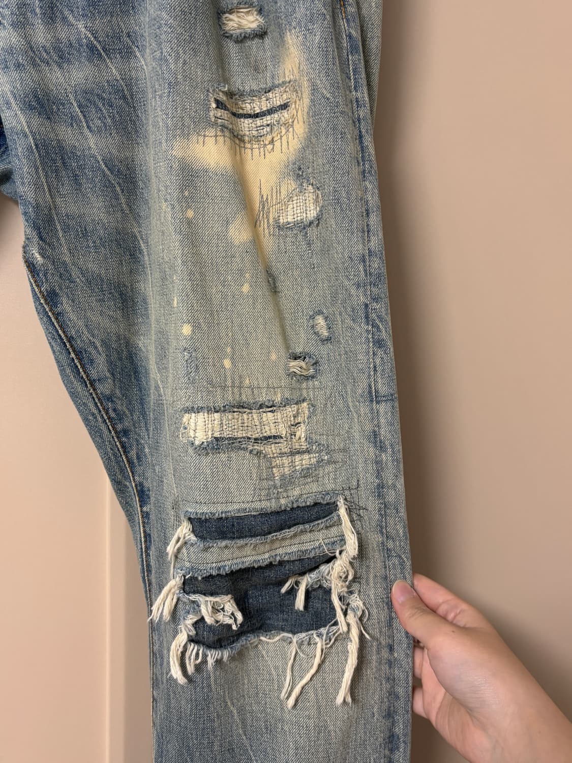 폴로 랄프로렌 데미지 청바지 34/32 상품이미지3