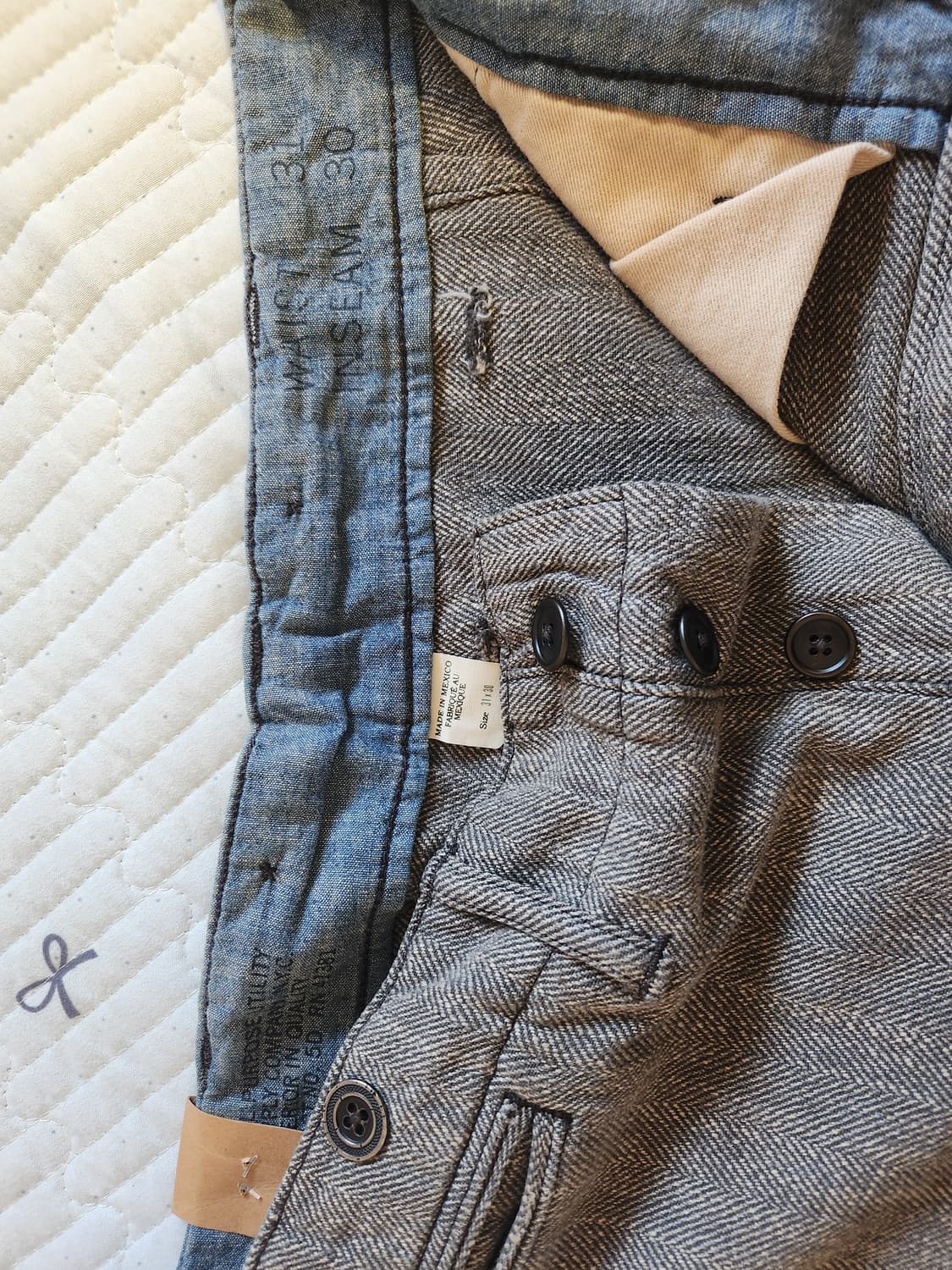 [31/30 새상품] RRL 25FW 디스트레스트 헤링본 팬츠 상품이미지5