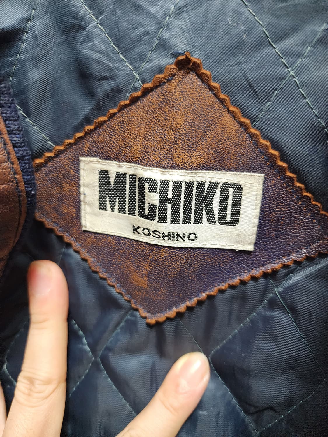 미치코런던 빈티지 양가죽 봄버자켓  상품이미지7