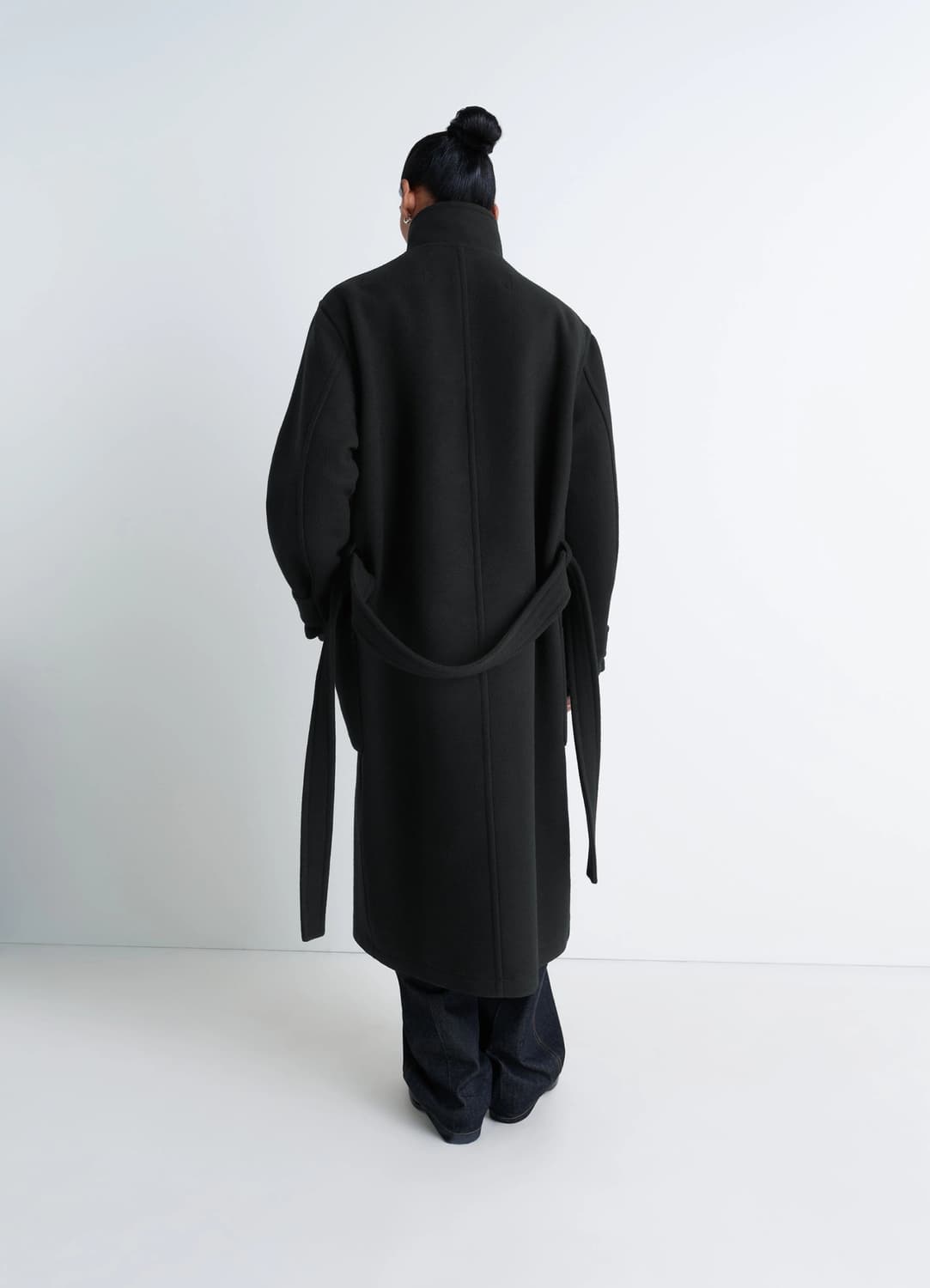 [L]르메르 25fw 랩 코트/블랙 상품이미지4