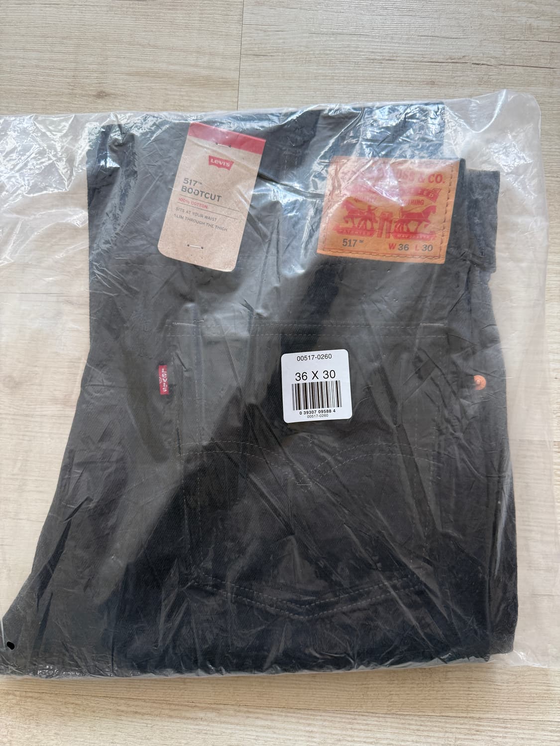 (새상품) 리바이스 517 블랙 36/30 상품이미지2