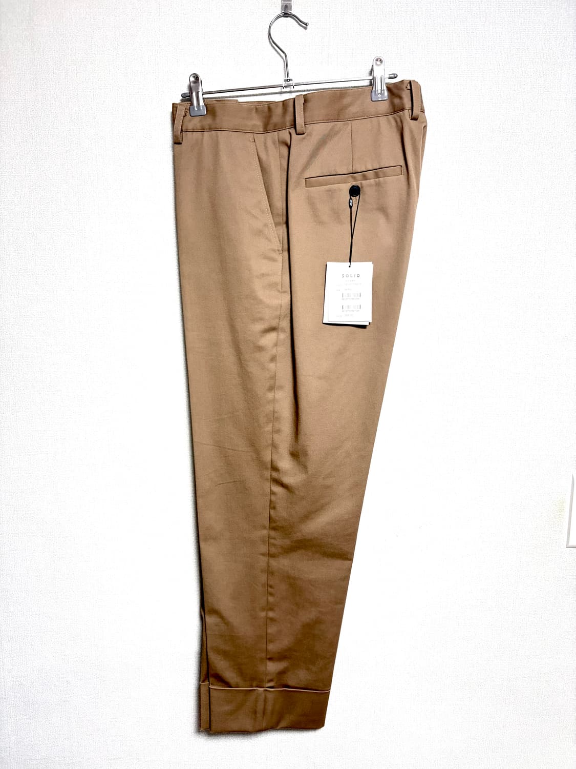 [52]솔리드옴므 턴업 치노팬츠 새상품 상품이미지1