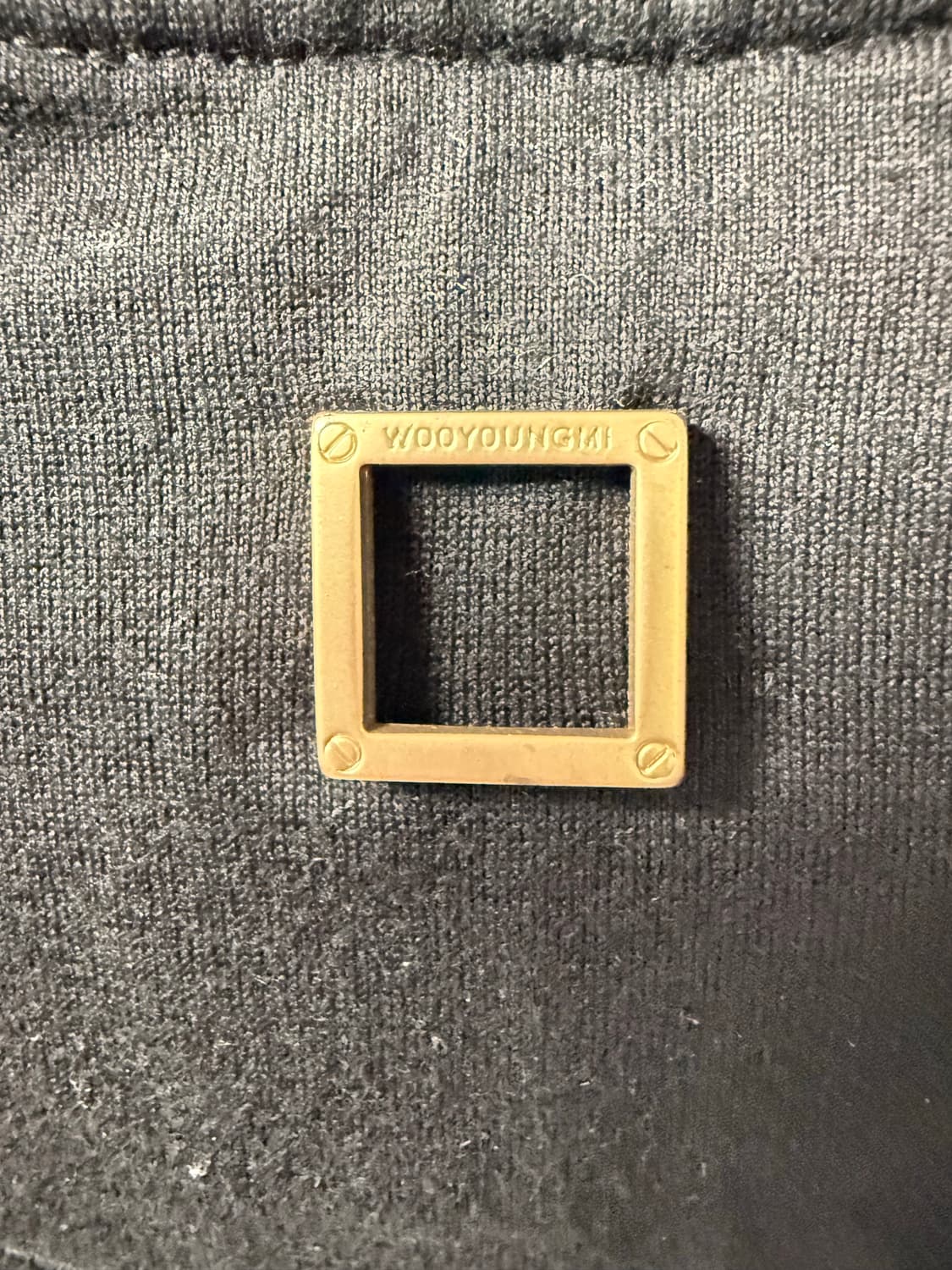 우영미 블랙 반팔티 46 실착(XL) 상품이미지5