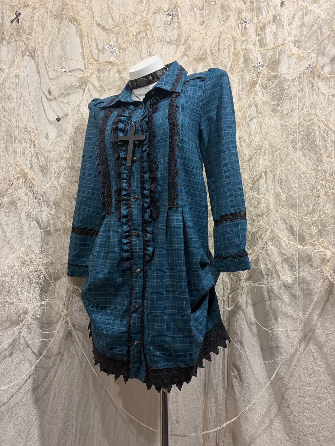 AXES FEMME Gothic lace antique one piece 상품이미지8