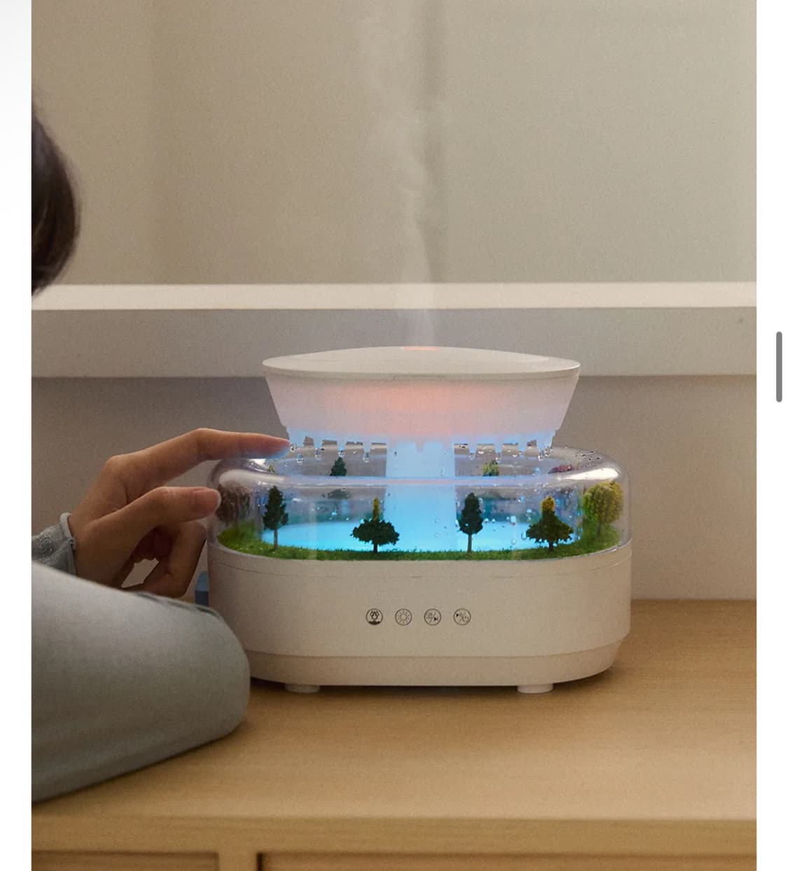 빗소리 asmr 무드등 가습기 상품이미지3