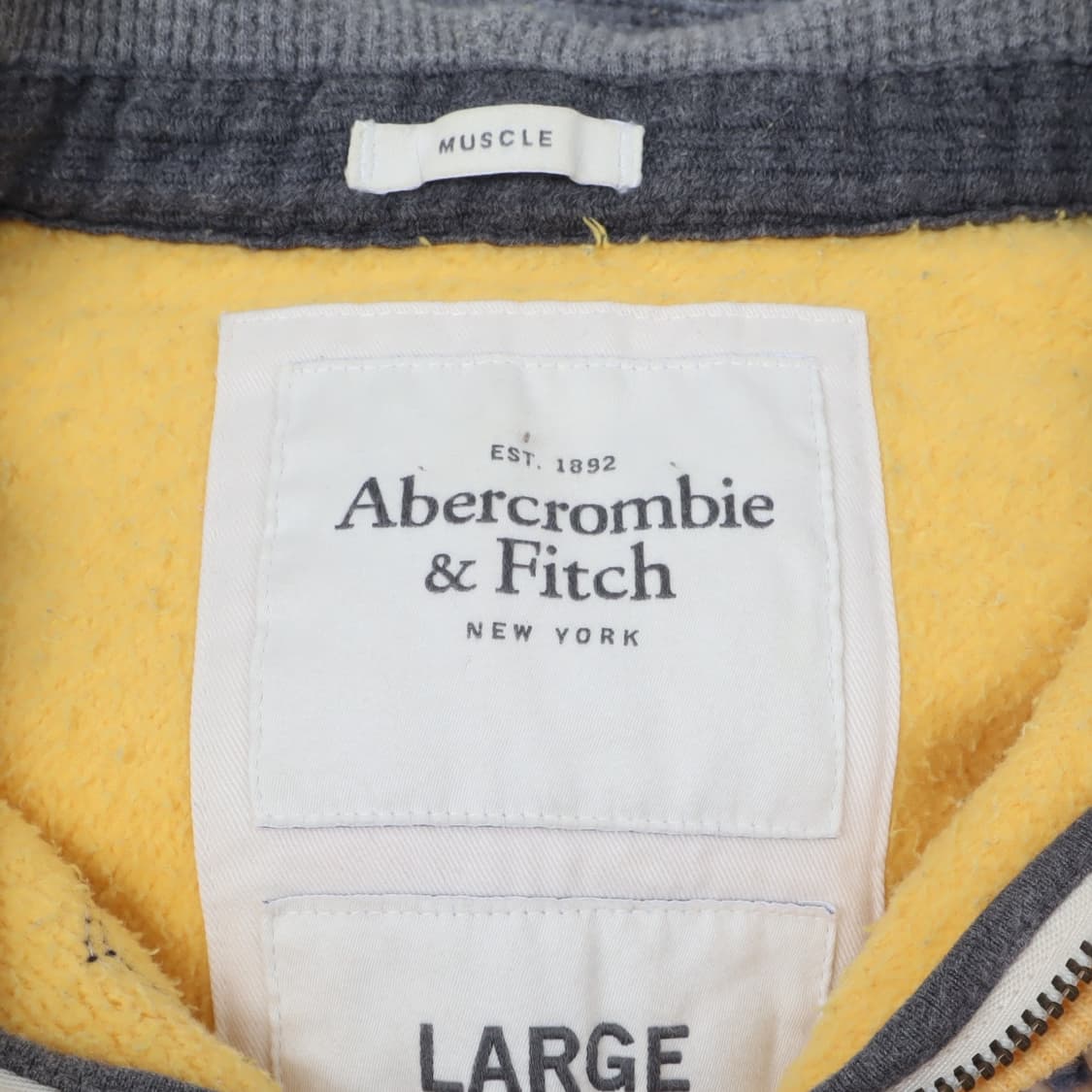 아베크롬비 옐로우 헤비 후드집업 상품이미지8