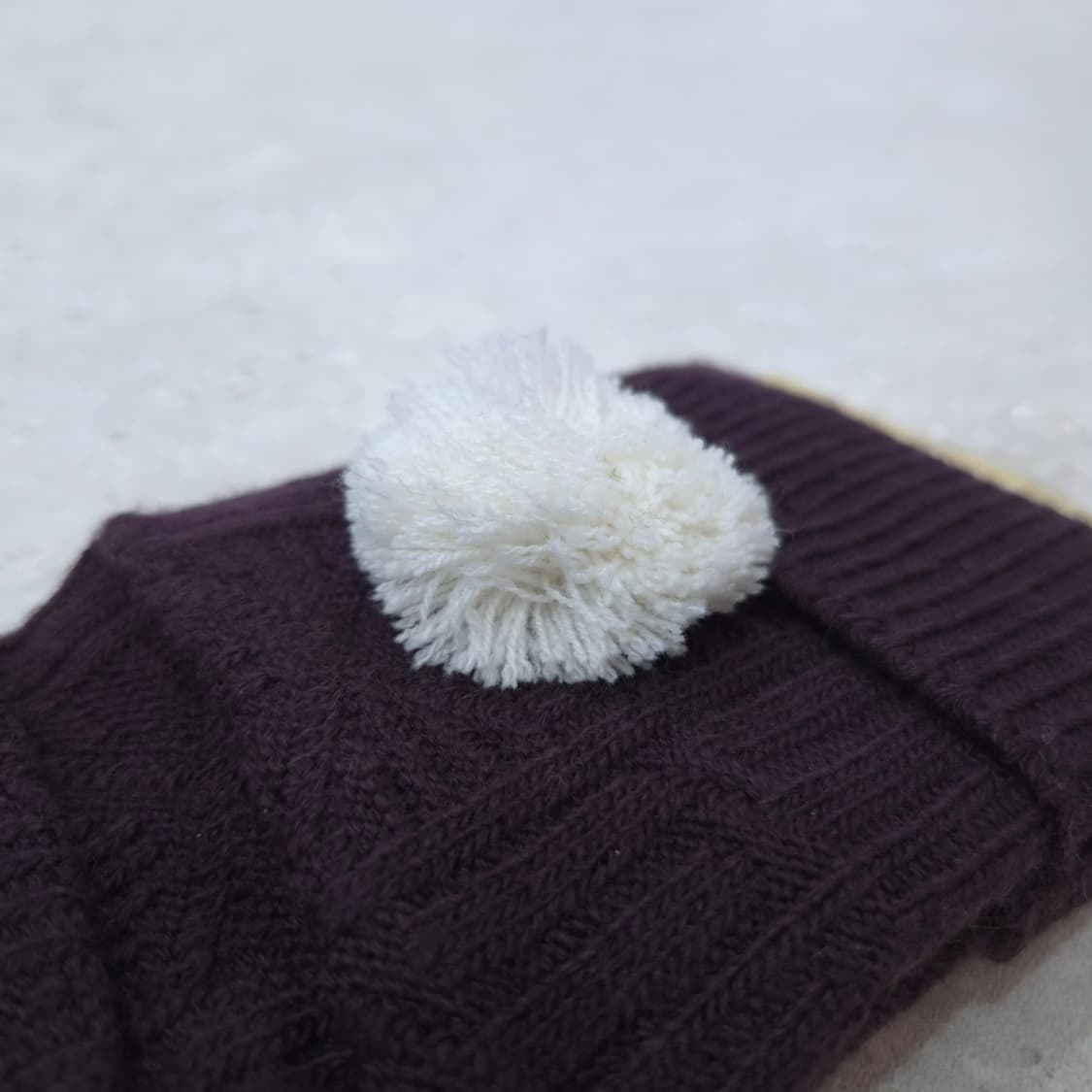 다크브라운 방울 레그워머 발토시 상품이미지3