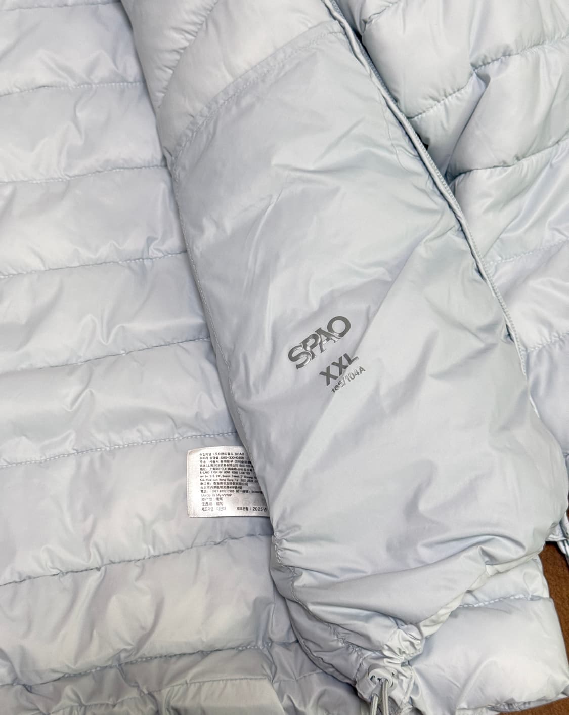스파오 씬라이트 후드 재킷 페일 블루 XXL(110) 상품이미지4